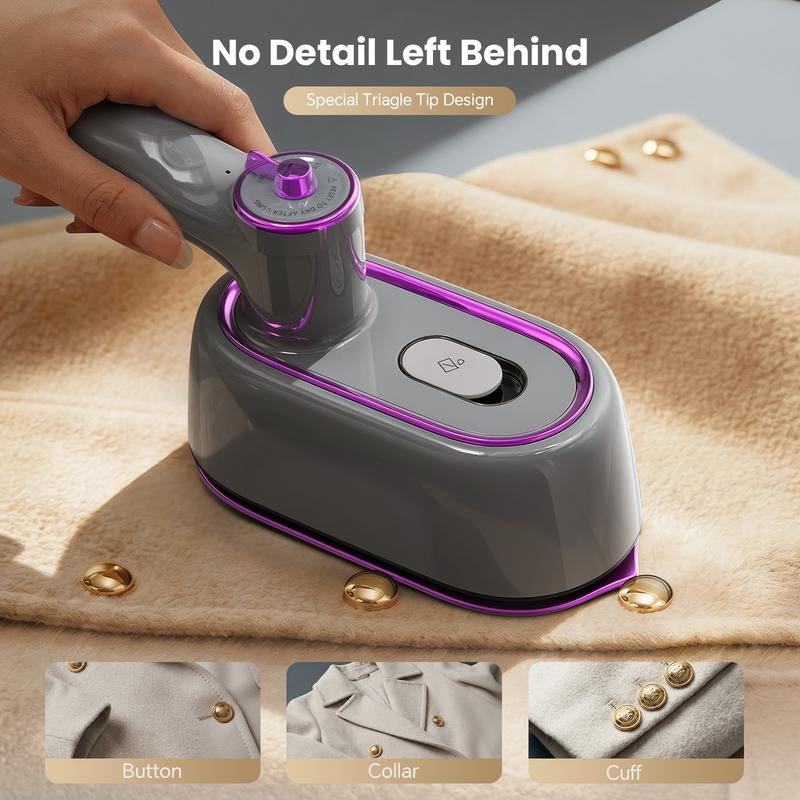 GREENYEE Travel Must-Have & Fits Carry-On | Foldable Iron | Powerful 2-In-1 Dry & Steam, 5S Fast Heat & 180° Rotatable